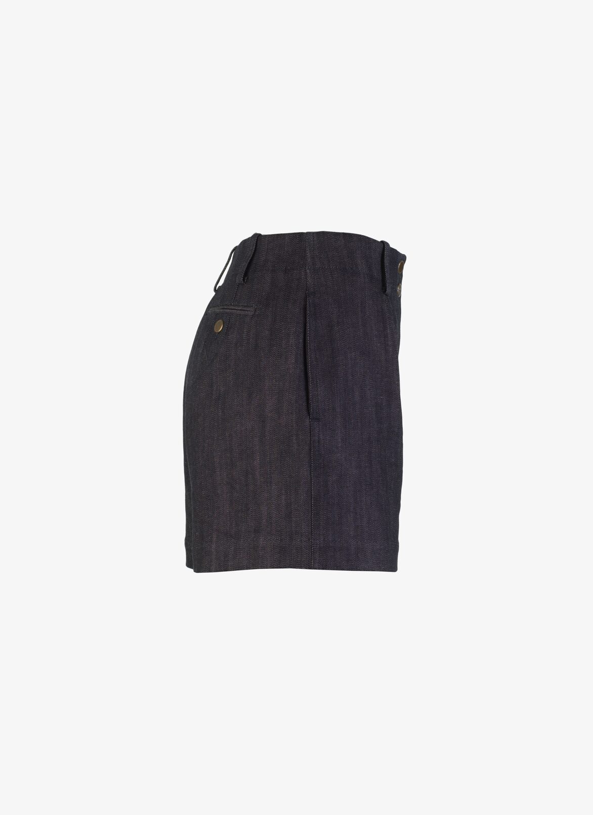 Alaïa Edition 1990 High-Waisted Denim Short ALAÏA MARINE ALAÏA EDITION 1990 HIGH-WAISTED DENIM SHORT
